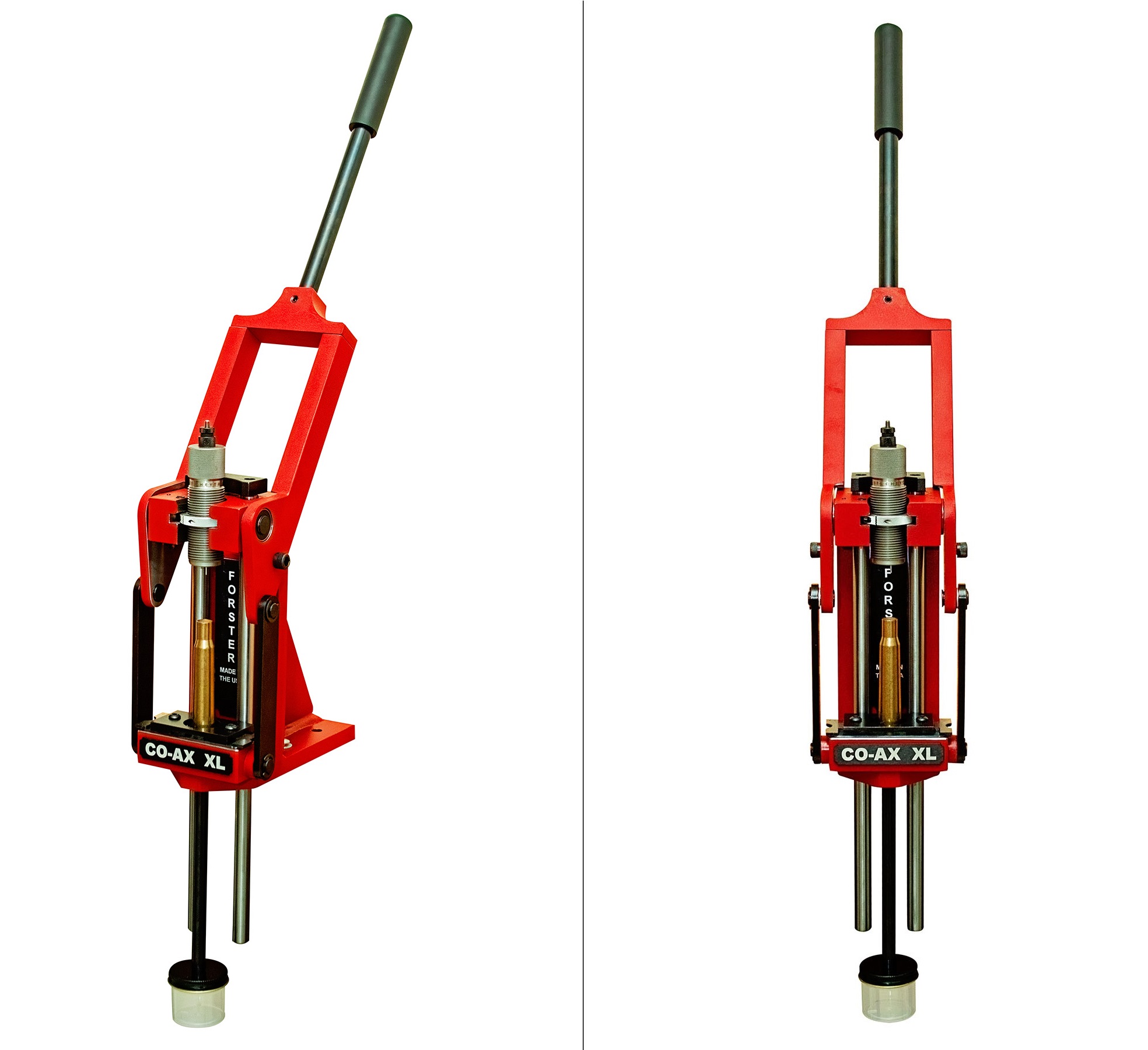 Dual-angle view of Forster Co-Ax XL Reloading Press